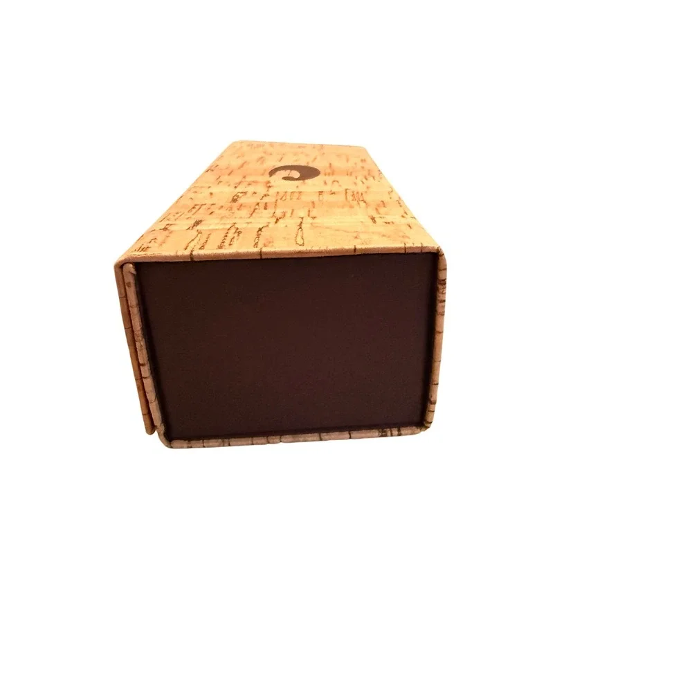 Costa‎ Del Mar Sunglasses Case Tan Natural Cork Foldable Collapsible Magnetic
